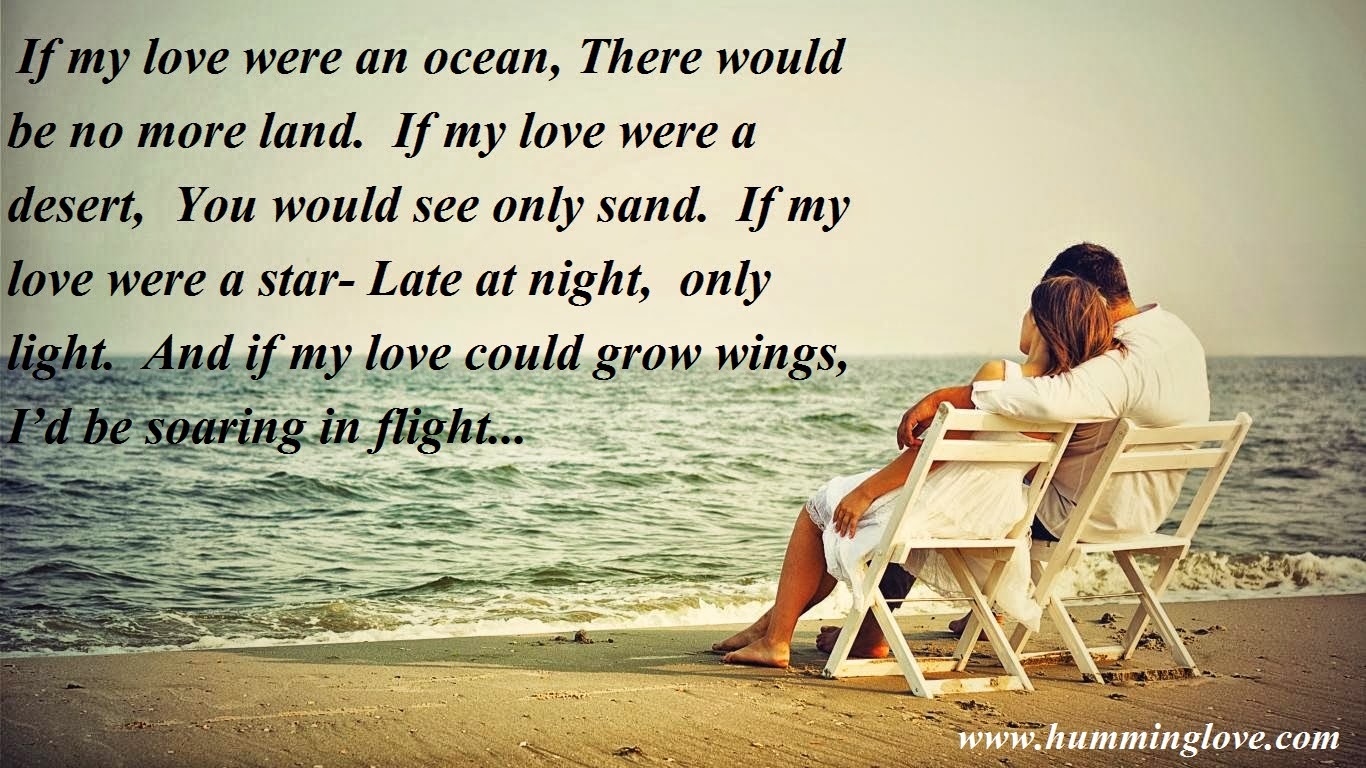 If my love were an ocean