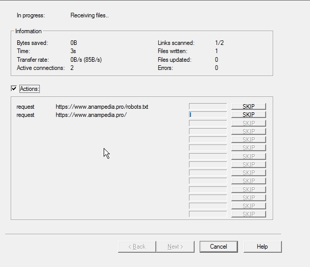 Cara Menggunakan HTTrack site Copier ALECTRA