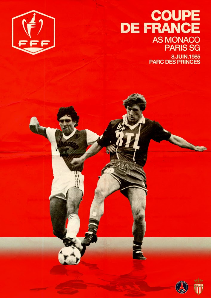 Finale coupe de France 1985. PSGMONACO.