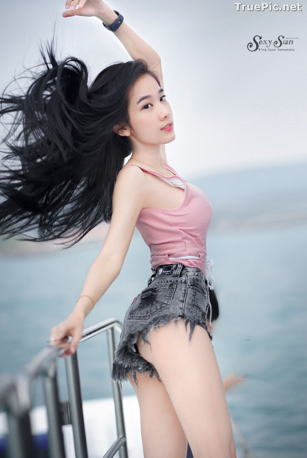 Image Thailand Model - Patcharin Srikunchai - Pink Monokini and Jean Pants - TruePic.net - Picture-21