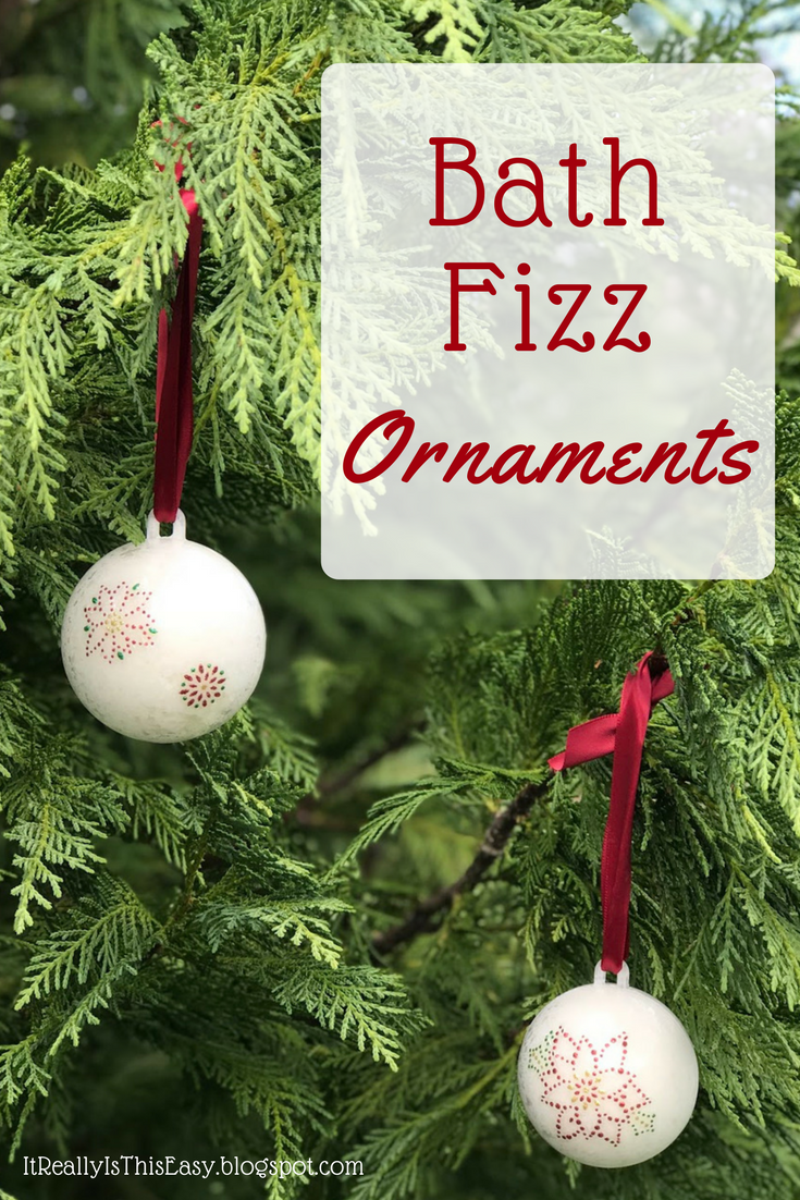 It Really Is This Easy: Holiday Bath Fizz Ornaments How To Get Musty Smell Out Of Christmas Decorations