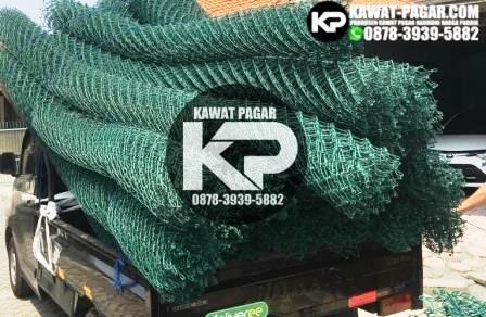 jual kawat harmonika pvc warna hijau, supplier kawat harmonika