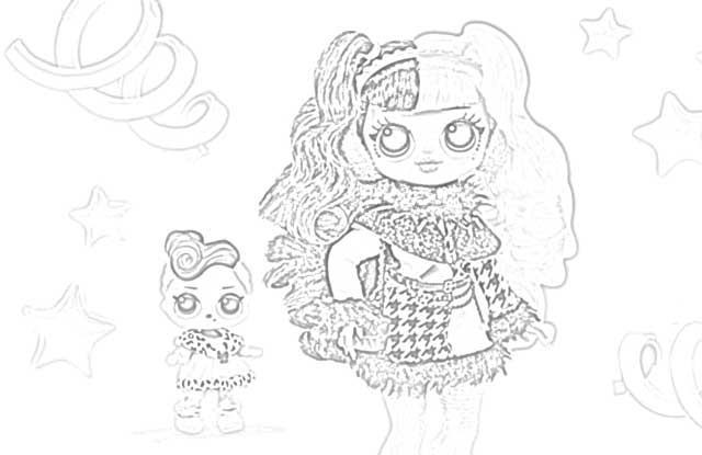 Coloring Pages: L.O.L. Surprise! O.M.G. Dolls Coloring Pages Free and Downloadable