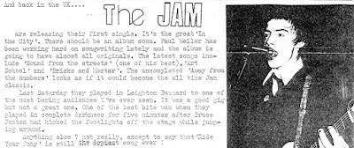 Review of In The City by The Jam in 48 Thrills fanzine