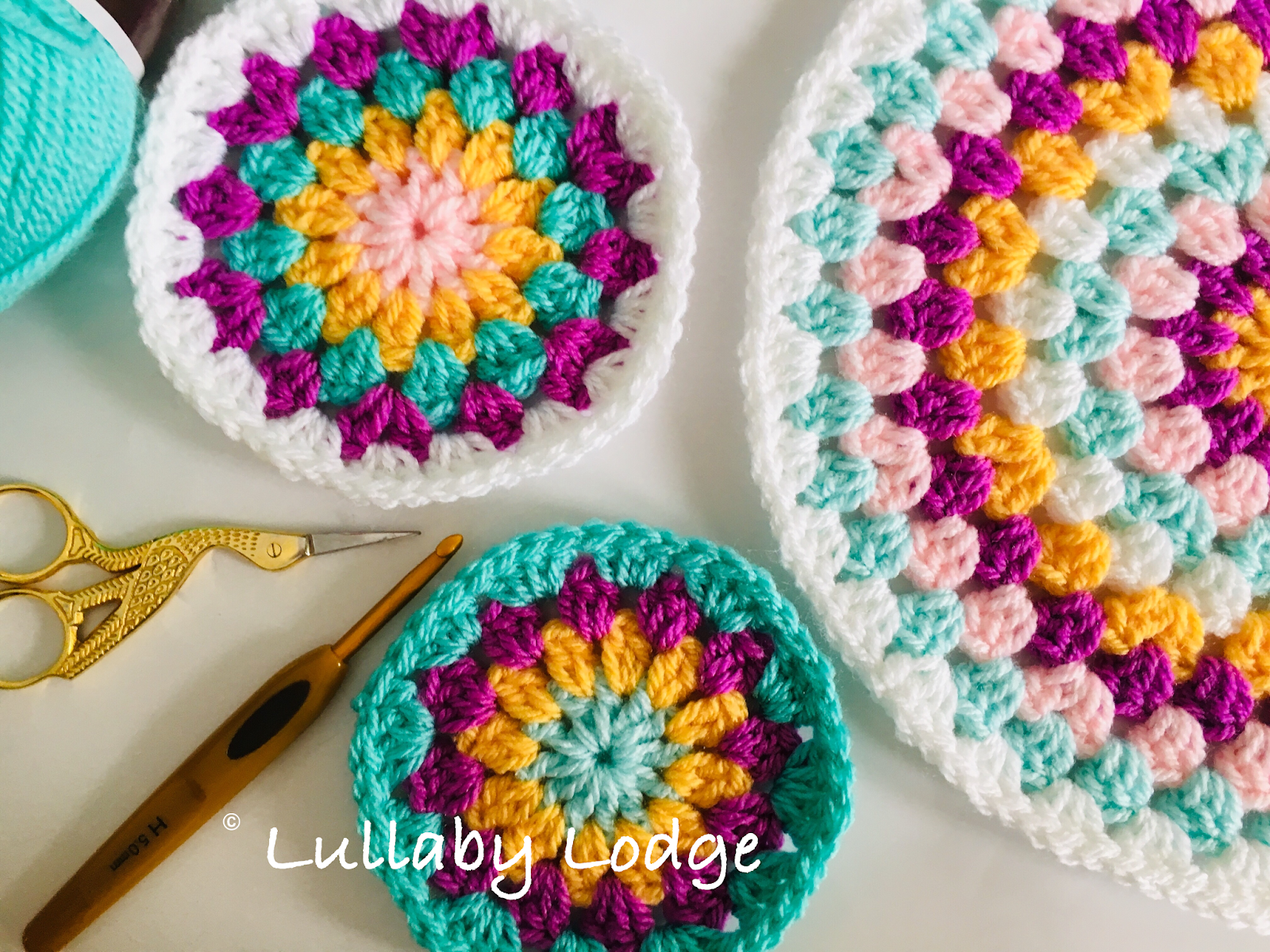 Lullaby Lodge Granny circles how to make them and what to use them