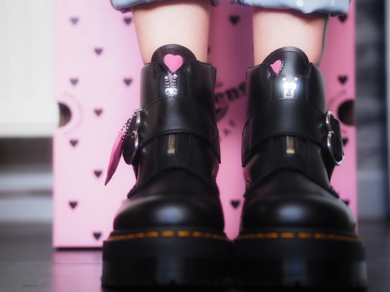 lazy oaf doc martens size 6