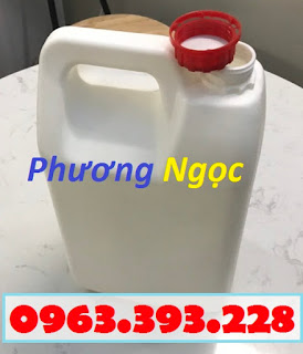 Can nhựa 5 Lít, can đựng hóa chất, can nhựa HDPE nguyên sinh 5L2