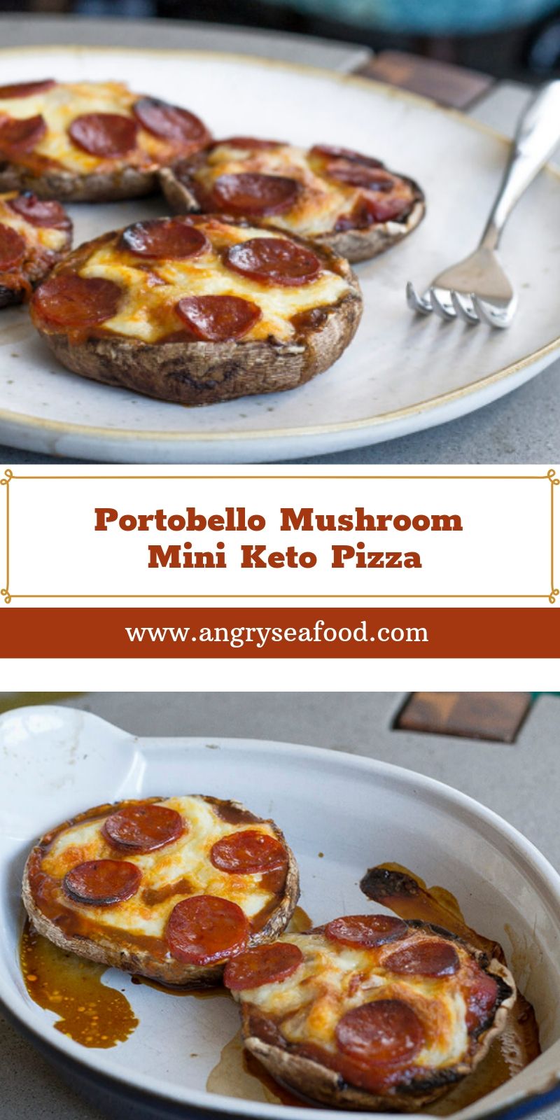 Portobello Mushroom Mini Keto Pizza Portobello Mushroom Mini Keto Pizza