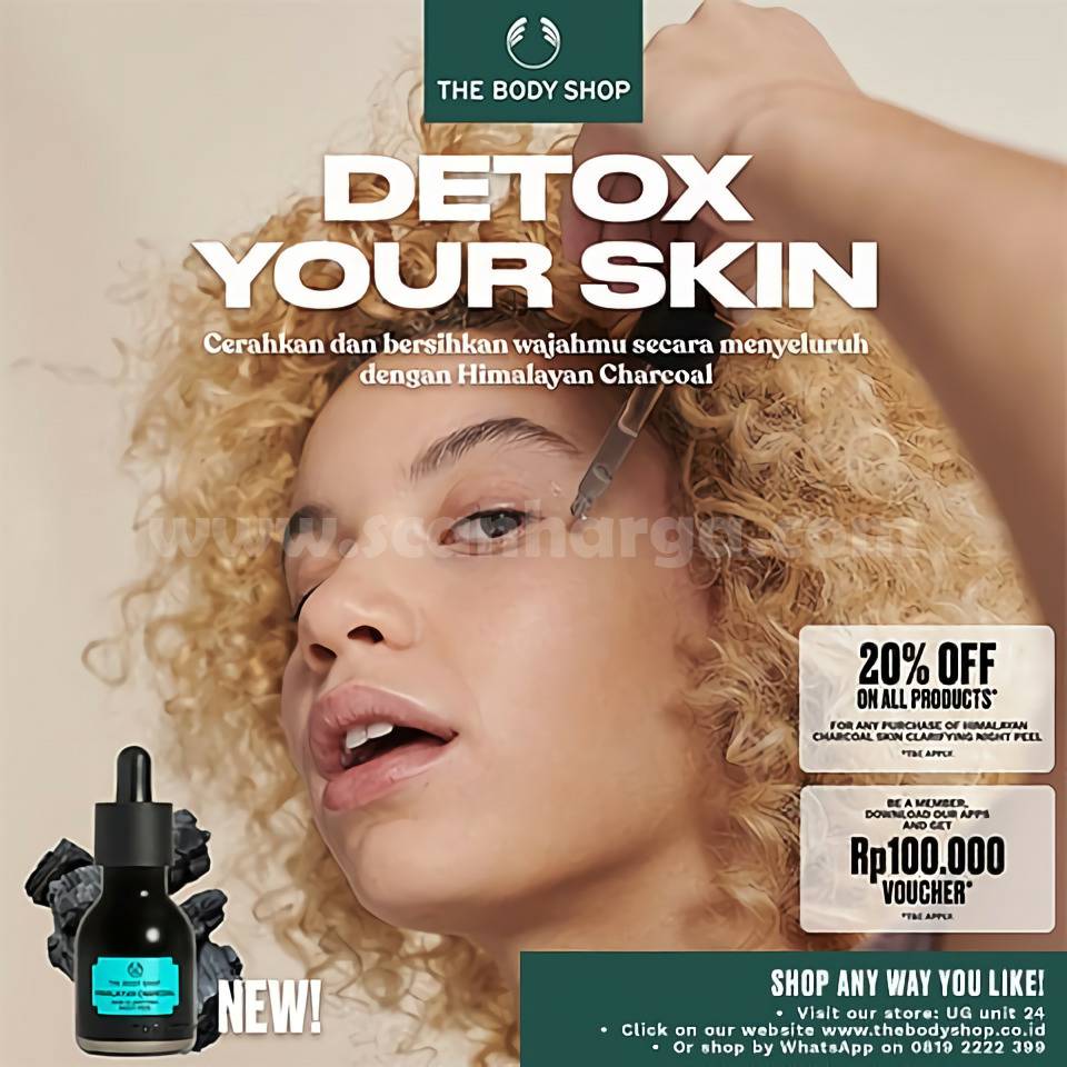 The Body Shop Promo New Himalayan Charcoal Detox Diskon 20 scanharga