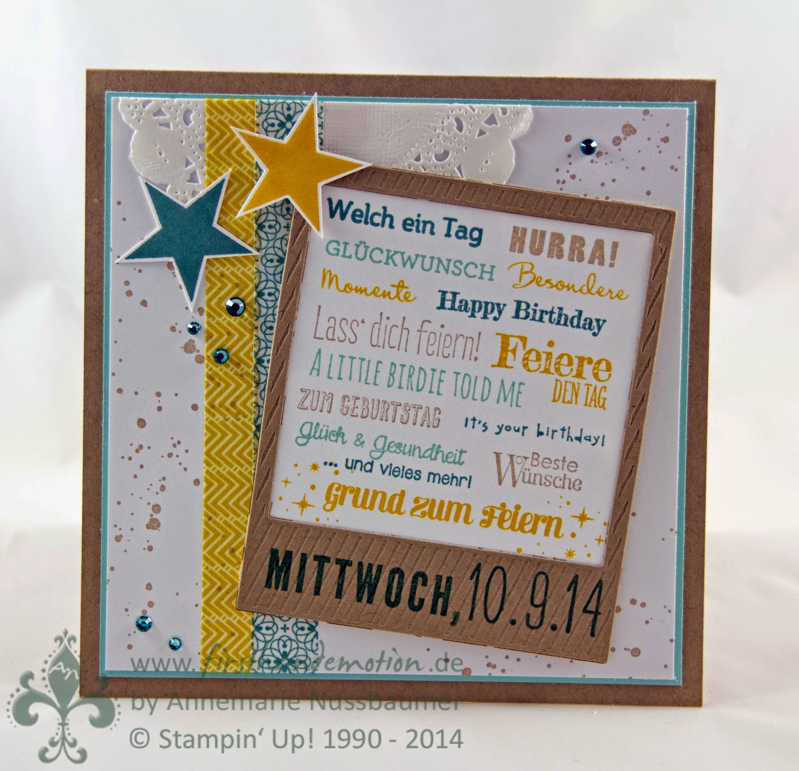 First Hand Emotion: Viele, viele Textstempel zum Geburtstag!