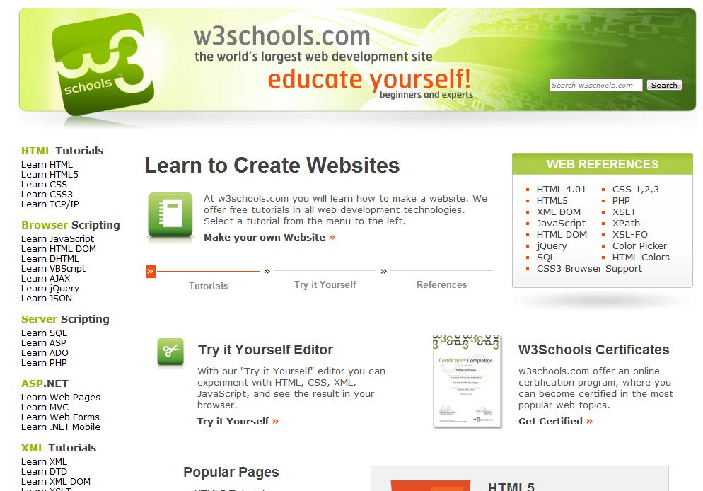 Sir Sherwin's Computer Tutorial: Best Online Web Page design tutorial