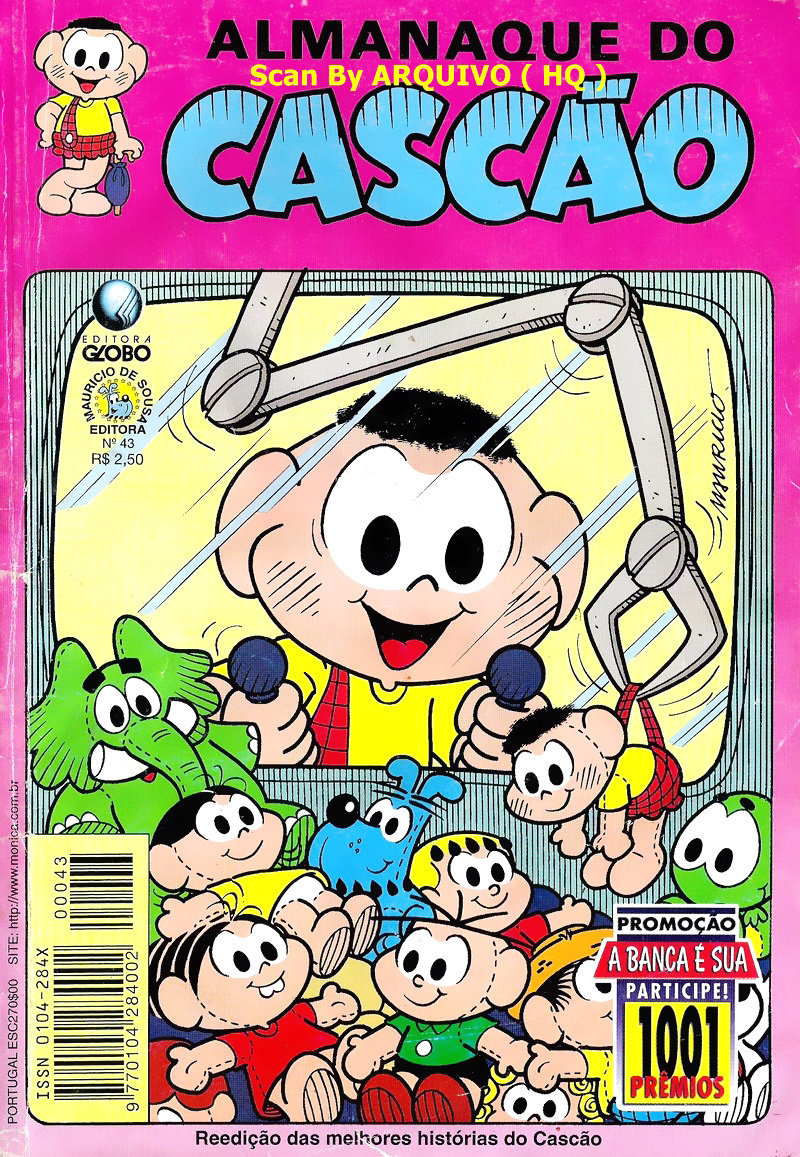 Gibis Clássicos Almanaque do Cascão n° 43 Editora Globo Gibis Clássicos Almanaque do Cascão n° 43 Editora Globo