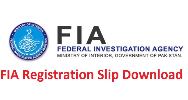 FIA Registration Slip 2021 Download
