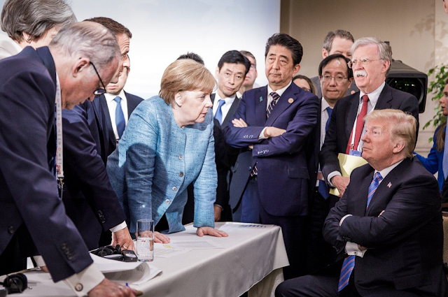 At G7 Hair Twitler hammers another nail into America's coffin. Donald%2BTrump%252BG7%2BSummit%252BG7%2B2018%252BJustin%2BTrudeau%252BEmmanuel%2BMacron%252B%252BTheresa%2BMay%252BAngela%2BMerkel%252BBody%2BLanguage%252BExpert%252BEQ%252BEmotional%2BIntelligence%252BNonverbal%252BSpeaker%252BKeynote%252BConsultant%252BLos%2BAngeles%252BLas%2BVegas%252BCalifornia%252BNYC%252BOrlando