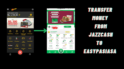 How to transfer money from Jazzcash to easypaisa