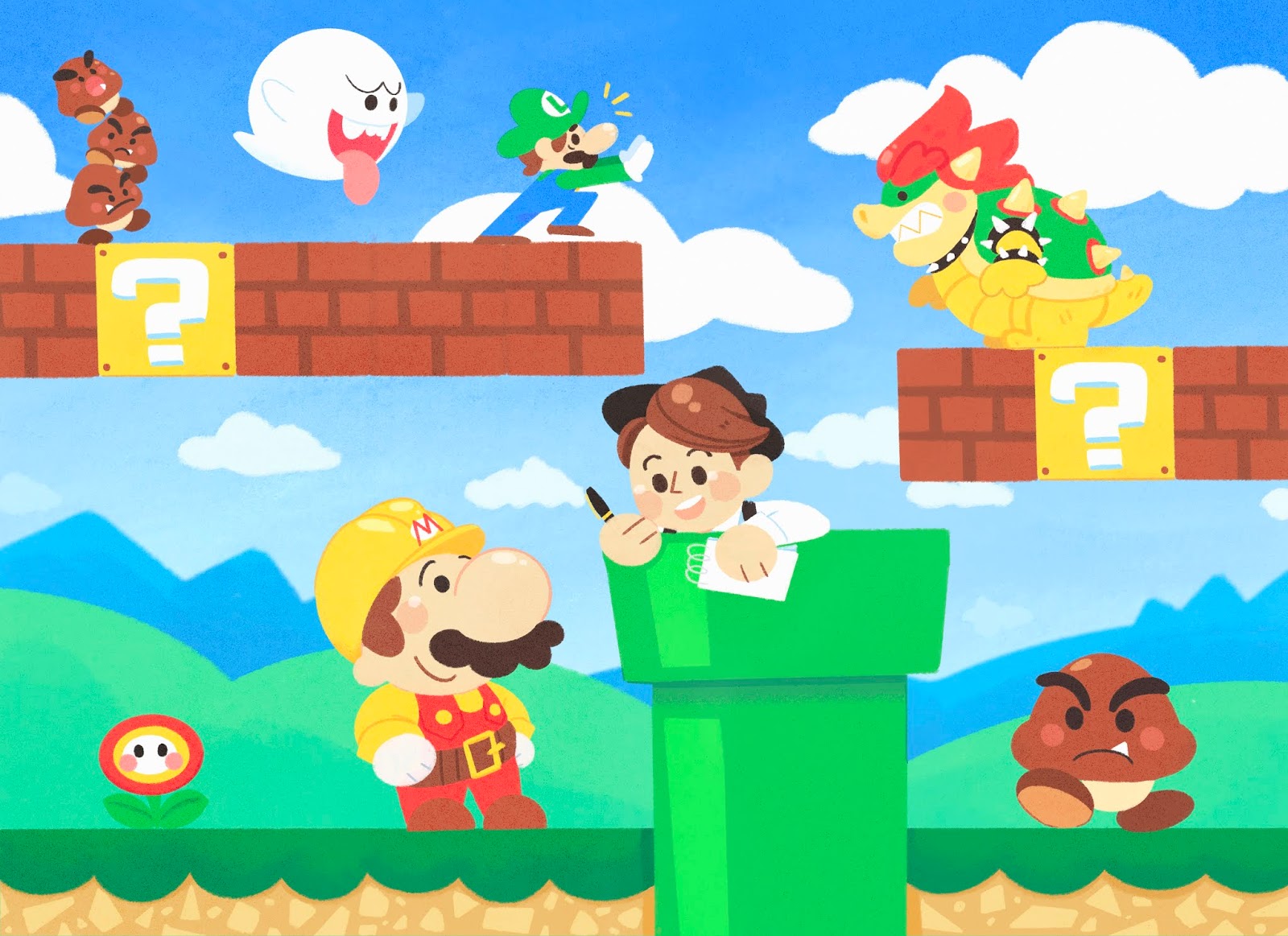 mario maker 2 differences between 3d world and new super mario bros