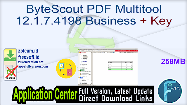 ByteScout PDF Multitool 12.1.7.4198 Business + Key_ ZcTeam.id