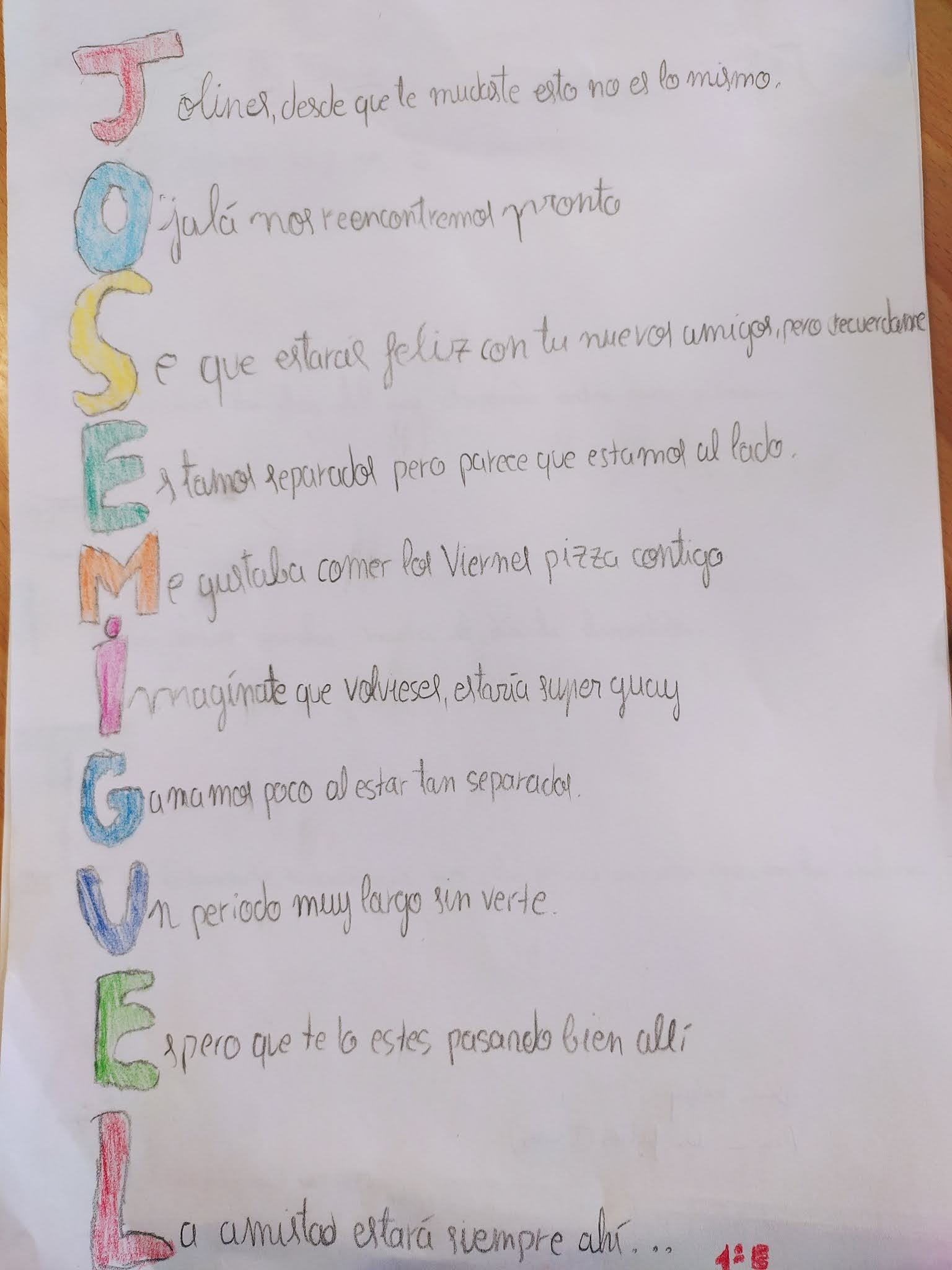 VEGA LITERARIA ACRÓSTICOS 1º ESO.