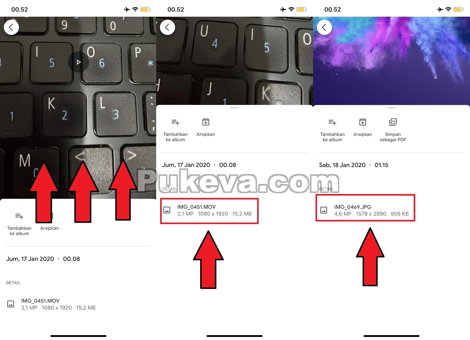 Cara Mudah Melihat Ukuran Foto Atau Video Di Iphone Dan Ipad Pukeva