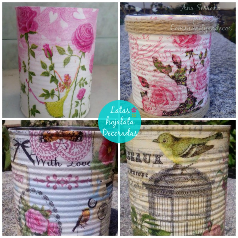 Reciclaje CREATIVO con LATAS de hojalata