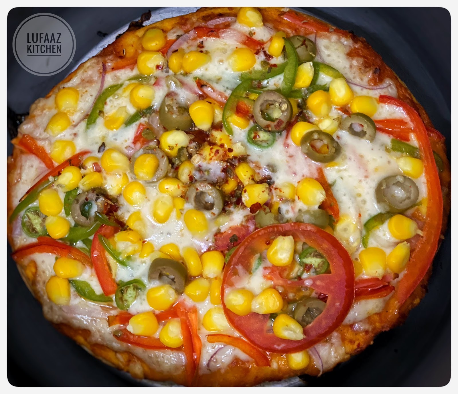 Vegetable Pizza Without Oven / Pan Pizza and Kadai Pizza / No Oven