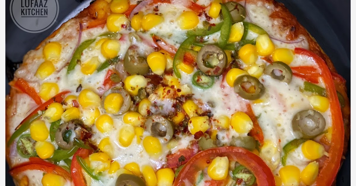 Vegetable Pizza Without Oven / Pan Pizza and Kadai Pizza / No Oven