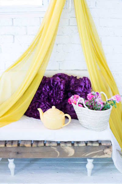 Banco palets dosel diy