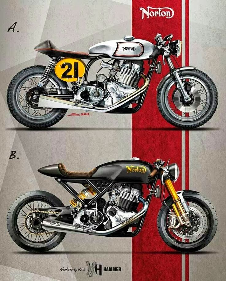 Racing Cafè: Cafè Racer Concepts - Norton Cafè Racer by Holographic Hammer