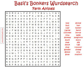 Brain Training with Professor Basil #64 Wurdsearch Farm Anipals @BionicBasil®Downloadable Puzzle Fur Purrsonal Use