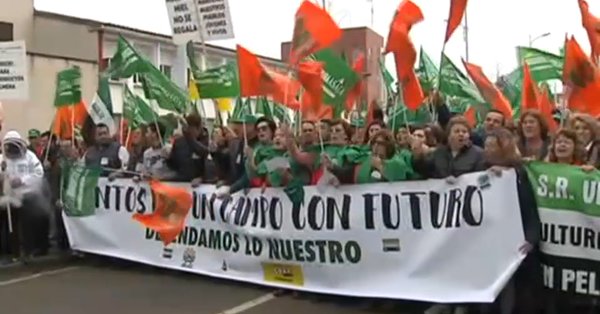 Manifestación del campo en Don Benito