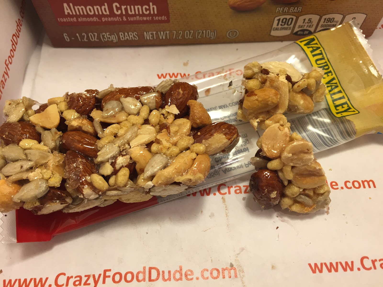 Crazy Food Dude Review Nature Valley Almond Crunch Roasted Nut Crunch
