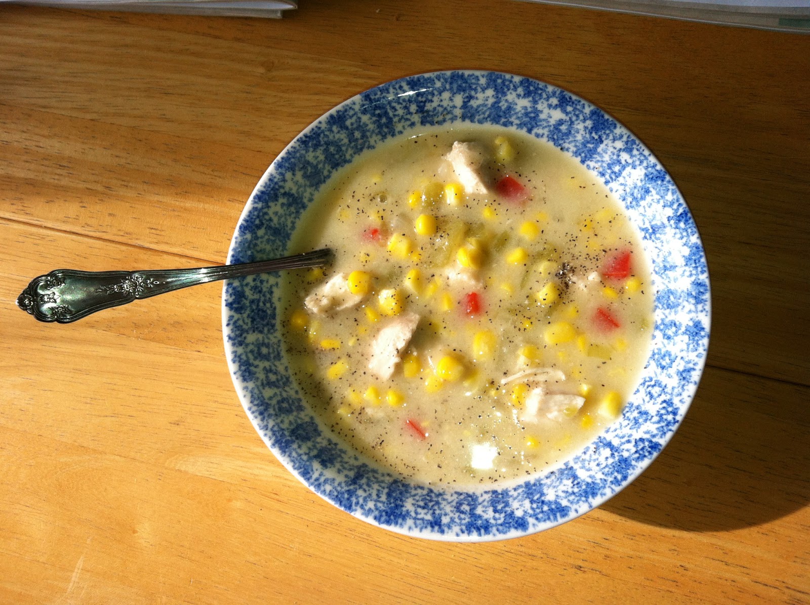 Melanie's Minnesota Morsels Creamy Chicken & Corn Soup