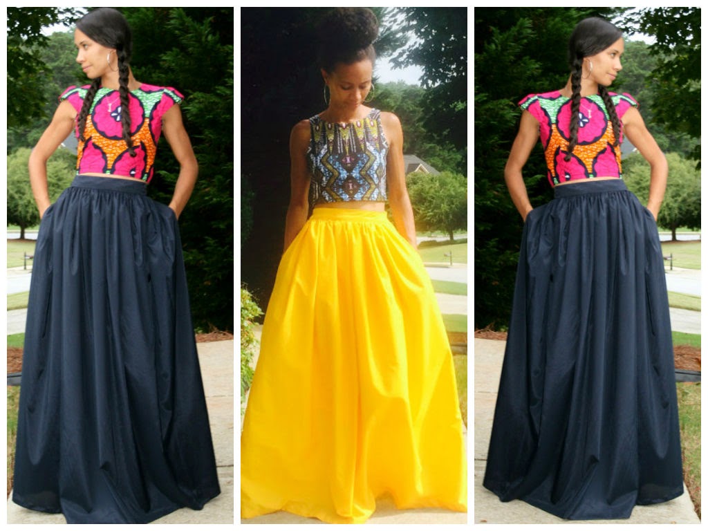 Tswana Designs & Fashion: Check out these African Print crop tops and ...