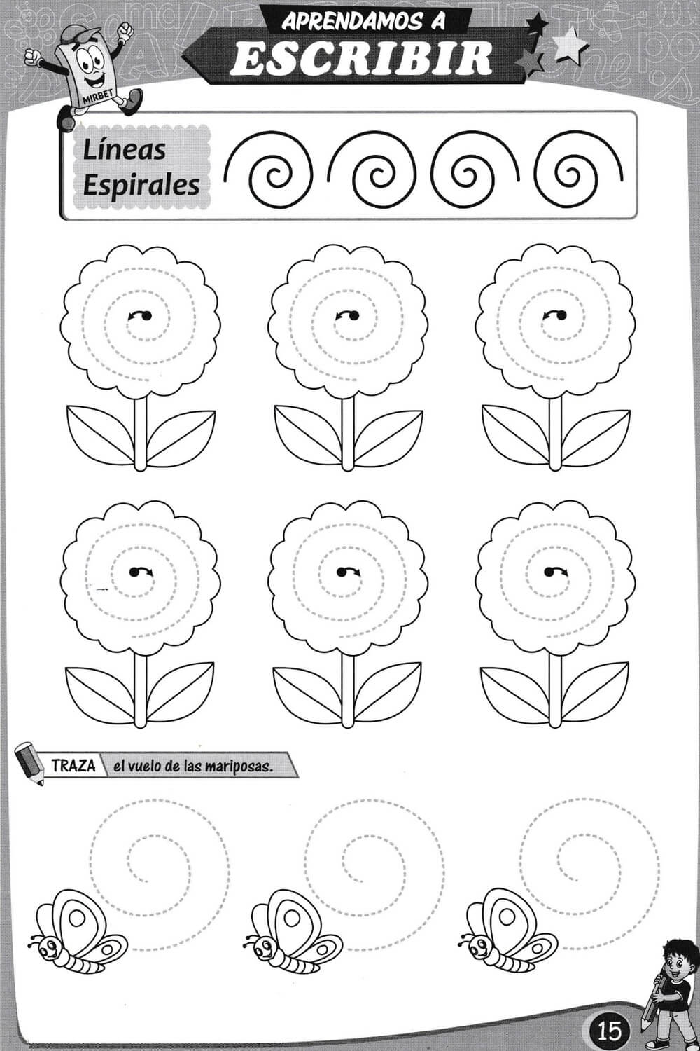 Aprender a escribir letras y numeros para niños de 5 6 7 años con  actividades de preescritura: Cuaderno de caligrafia infantil facil y  divertida