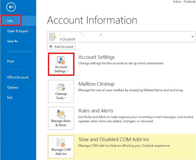 POP and IMAP Email Settings for Outlook