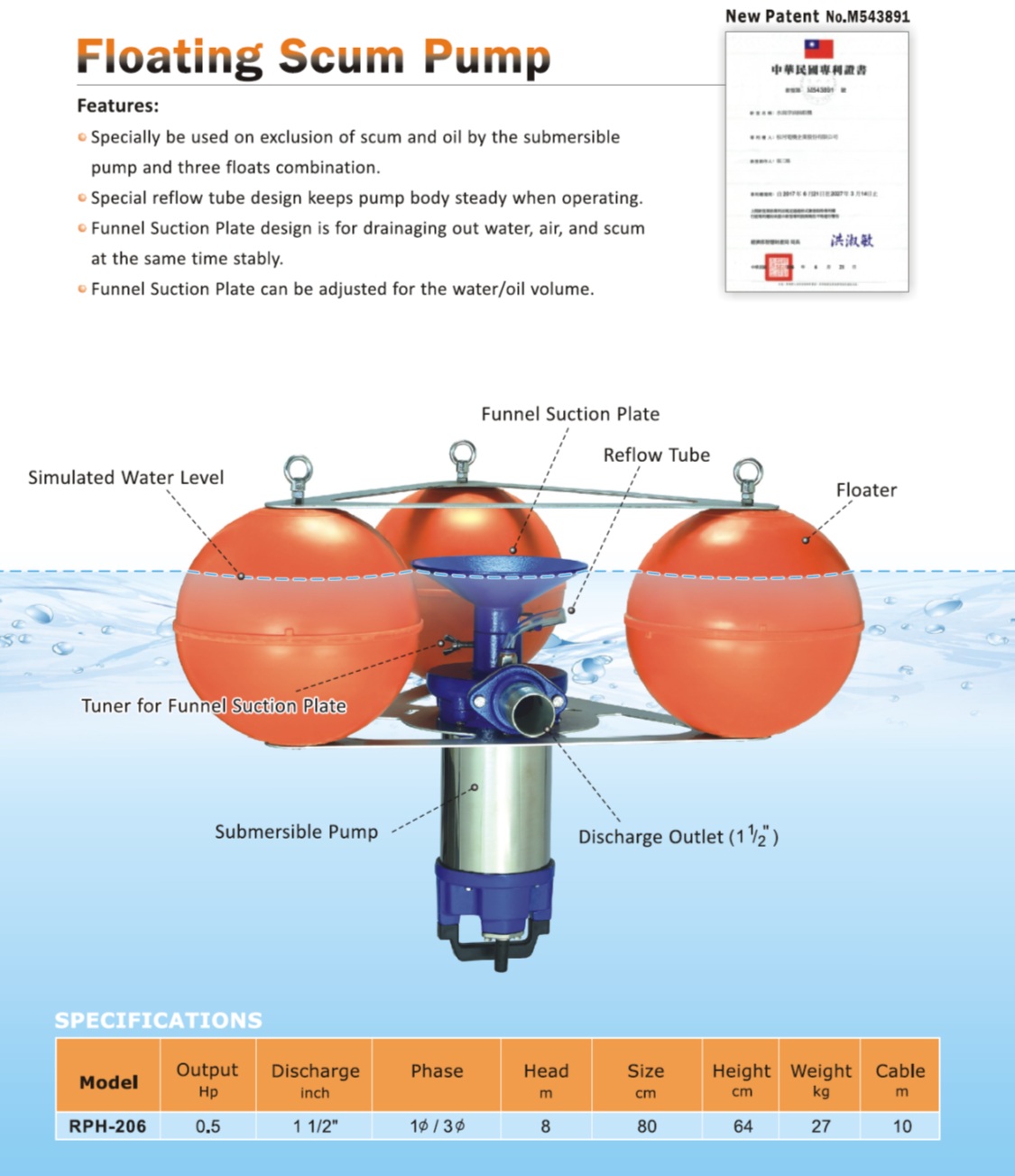 Environmech Sdn. Bhd. since 2012 Floating Scum Skimmers (Malaysia)
