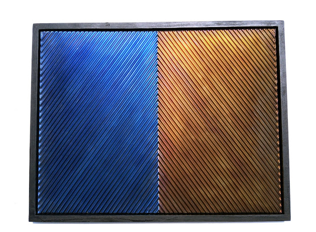 Titanium Blue abstract painting. titanium painting