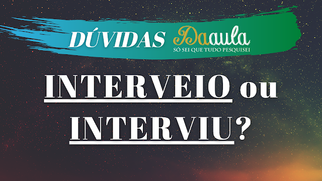 O governo "interviu"