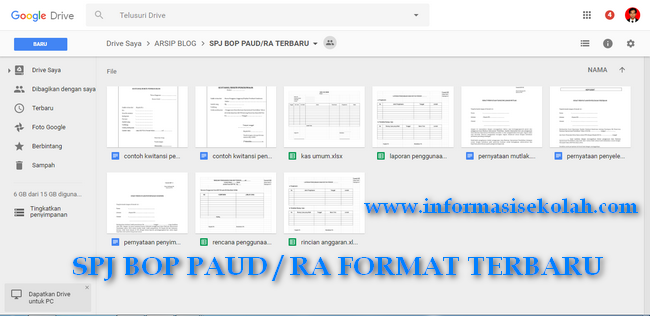 Download Spj Bop Paud Ra Format Terbaru Zona Rpp