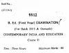 Crsu B.Ed Old Question Paper CRSU University Jind Haryana free download CRSU/MDU/KUK previous year papers