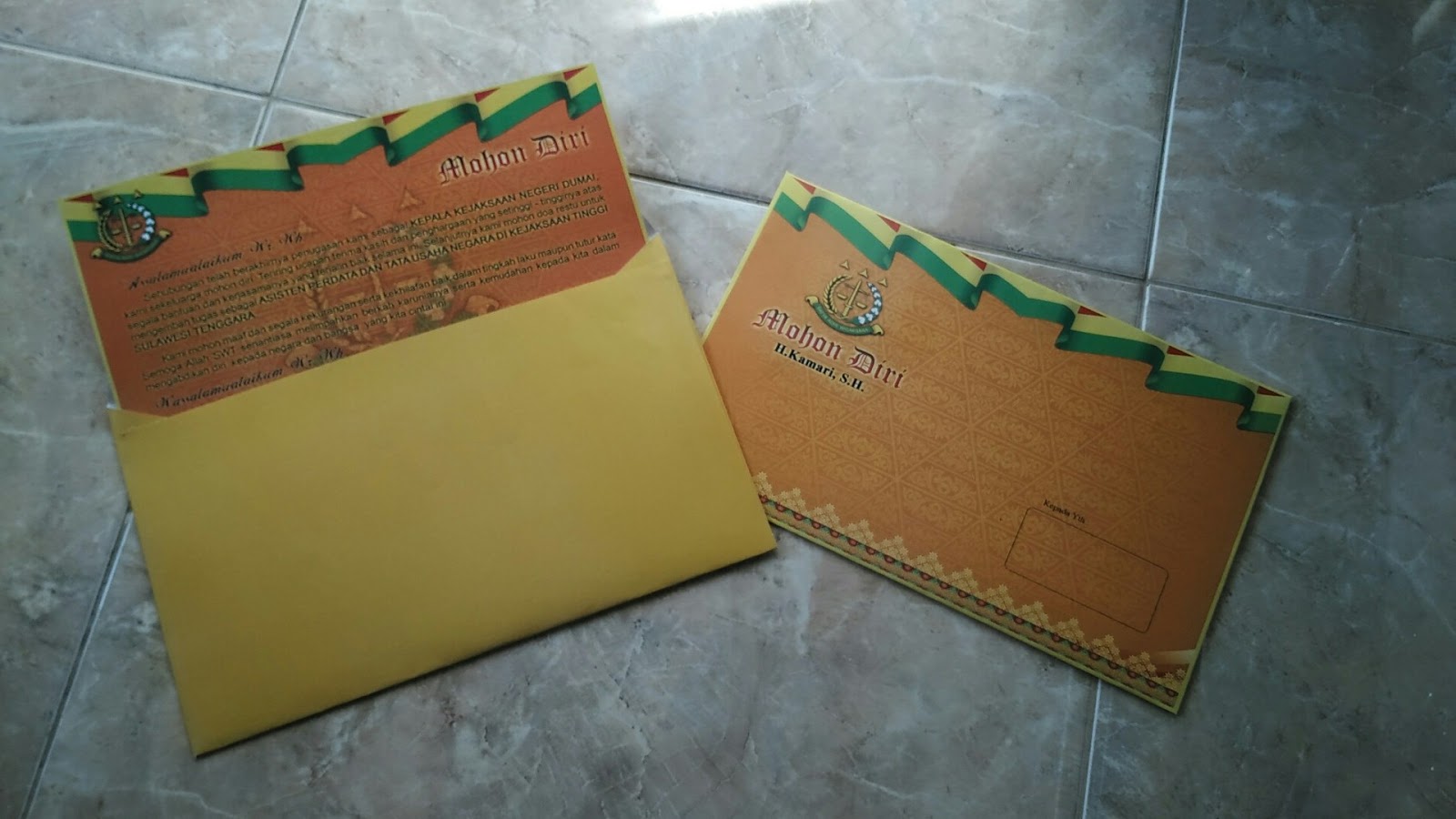 Kartu Ucapan Mohon Diri Akhir Masa Kerja Print Corner