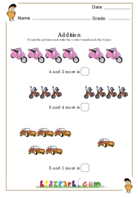 Kids Worksheets: Addition Worksheets for Kids