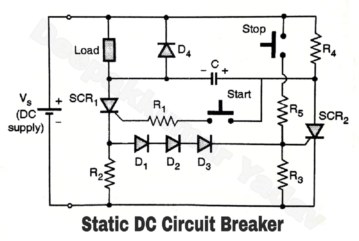 Dc Circuit Breaker Diagram