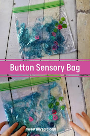 Hair Gel Button Sensory Bag