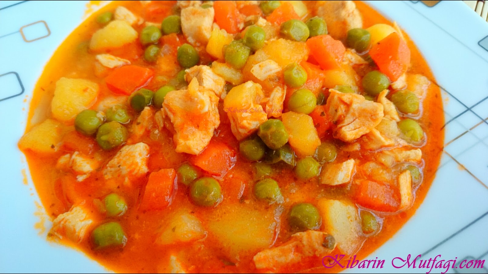 Tavuk etli bezelye yemeği tarifi Kibarin Mutfagi