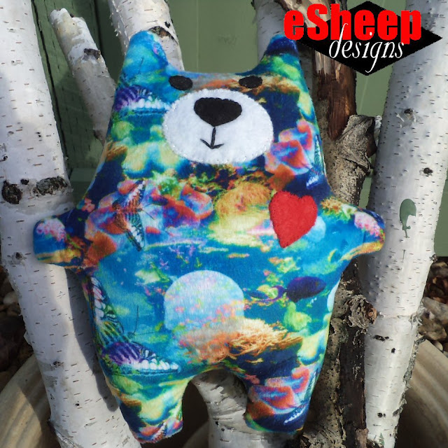 Warren the Charity Bear crafted by eSheep Designs