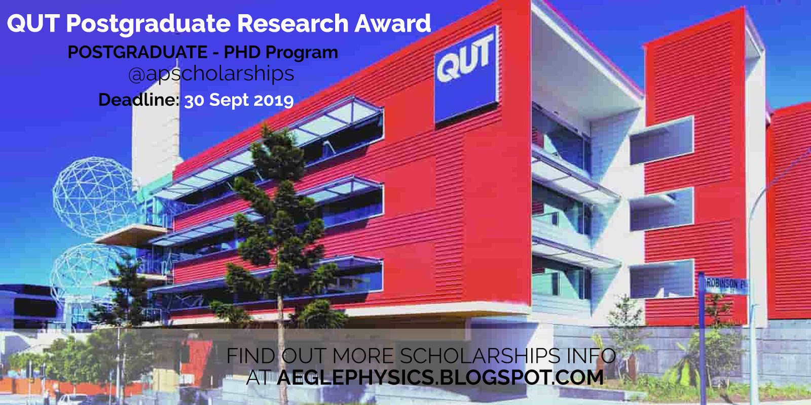 Queensland University Of Technology Postgraduate Research Award Qutpra For International Students Intake 2019 2020 Aegle Physic