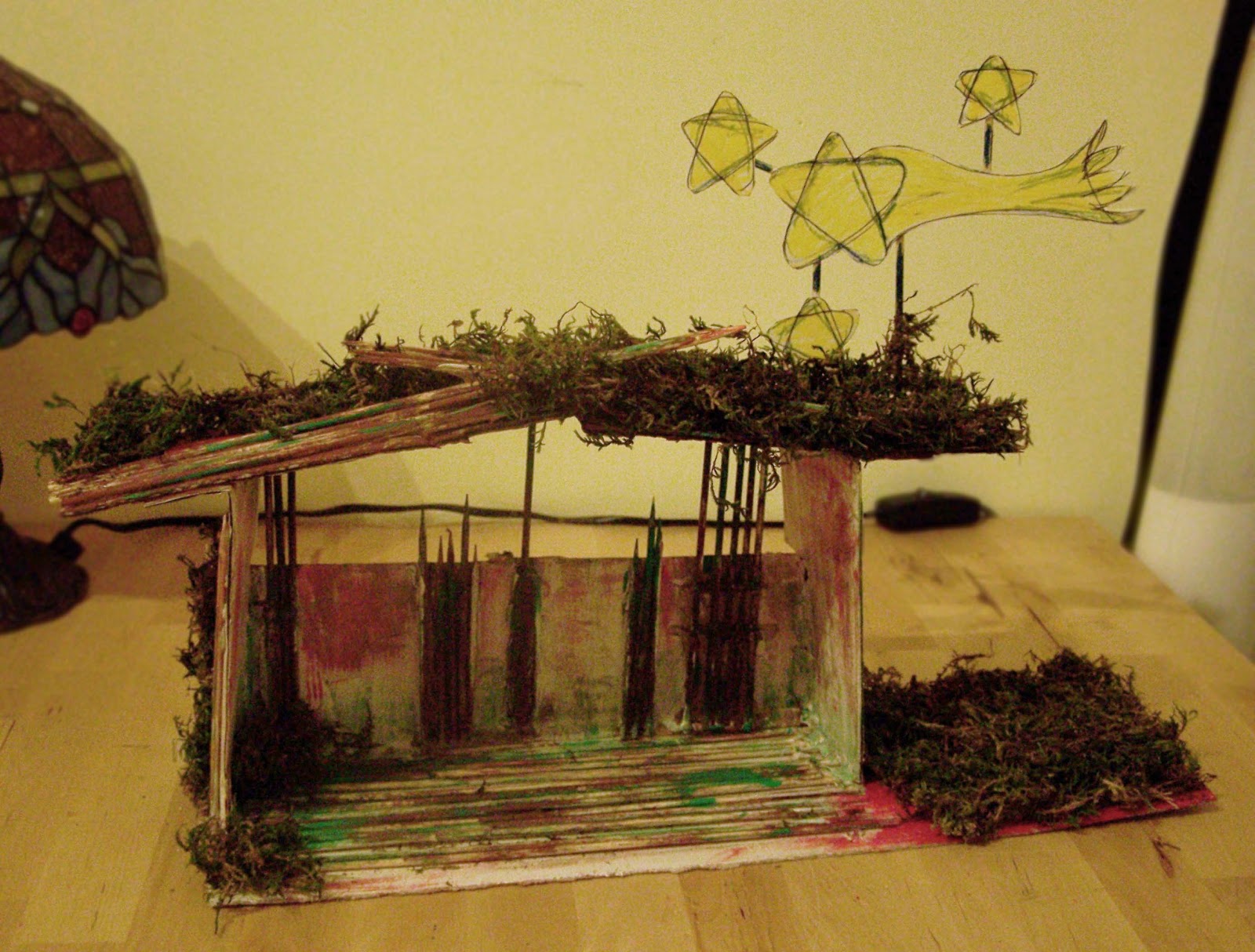 Diario di un' Artista: CASETTA PRESEPE FAI DA TE!!