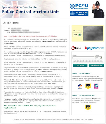 Metropolitan Police E Crime Unit Virus