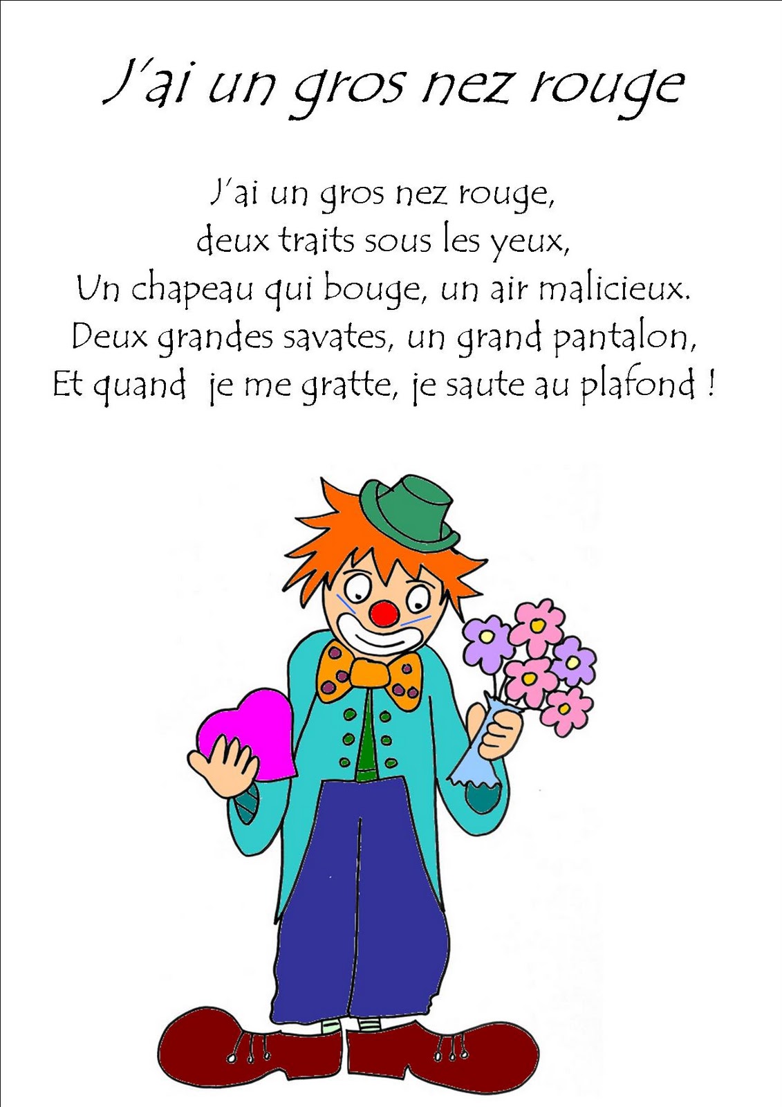 La maternelle de Laurène: J'ai un gros nez rouge